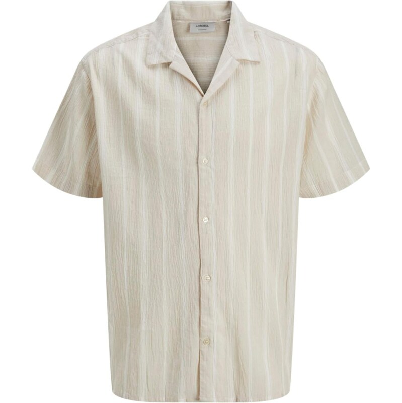 JJ Rebel Košeľa JREBMAIMI svetlobéžová / biela 63734493