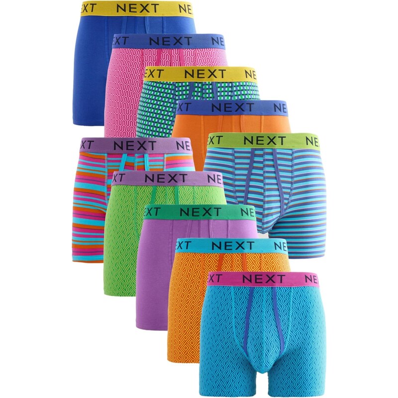 Next Boxerky modrá / zelená / fialová / oranžová / ružová 63734538