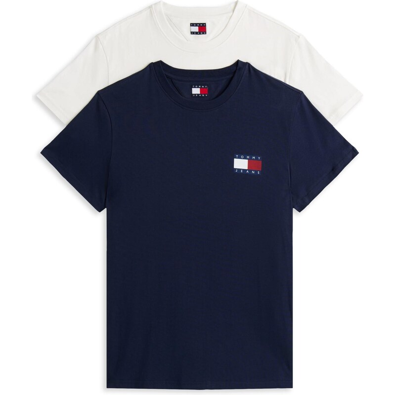 Tommy Jeans Tričko tmavomodrá / červená / biela 63734544