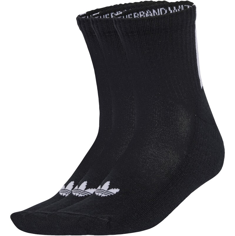 ADIDAS ORIGINALS Ponožky Quarter 3 Back Stripes 3 Pairs sivá / čierna 63734566