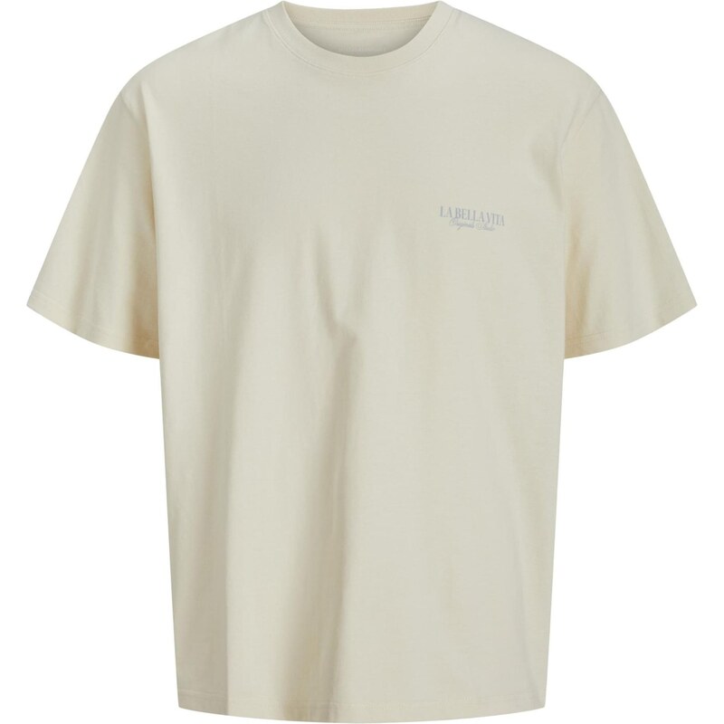 JACK & JONES Tričko JORhydra modrá / sivá / biela ako vlna 63734639