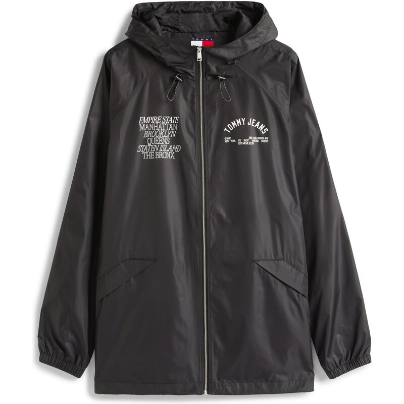 Tommy Jeans Prechodná bunda čierna / šedobiela 63734680