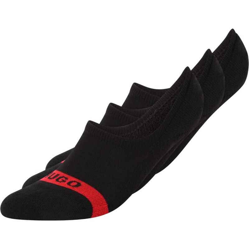 HUGO Ťapky ohnivo červená / čierna 63734835