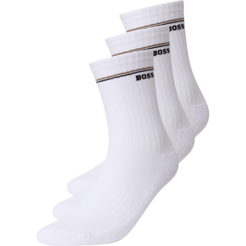 BOSS Ponožky svetlohnedá / čierna / biela 63734848