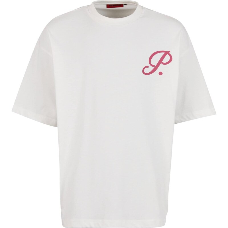 Prohibited Tričko tmavoružová / šedobiela 64457926