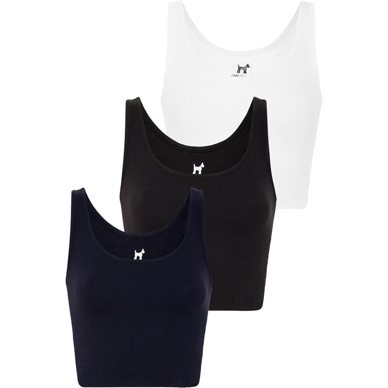 Williot Top námornícka modrá / čierna / biela 65772774