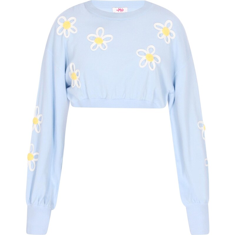 MYMO Sveter modrozelená / žltá / biela 65874826