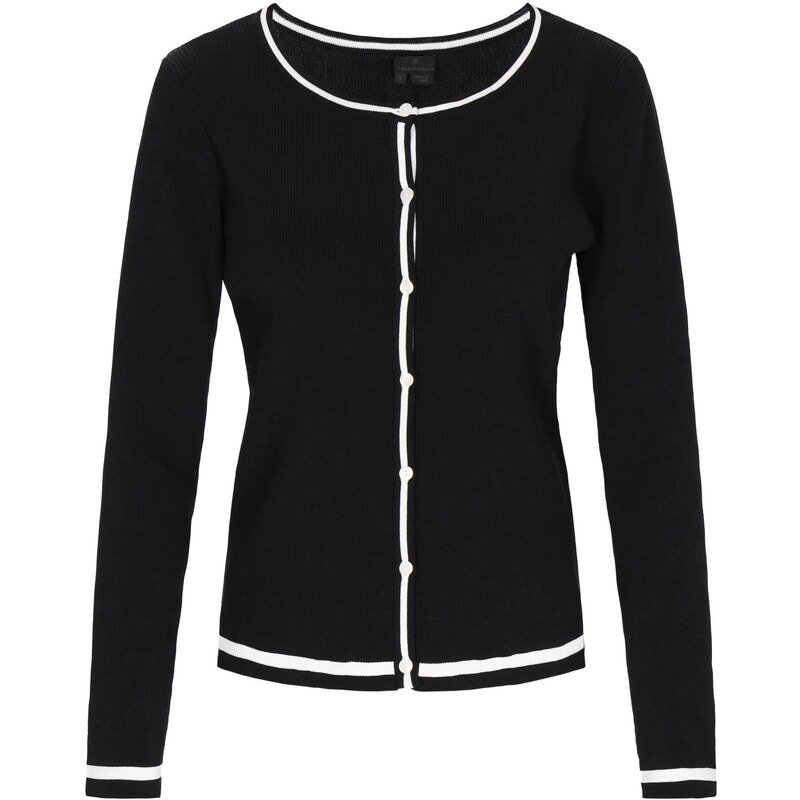 DreiMaster Klassik Kardigán čierna / biela 64087350