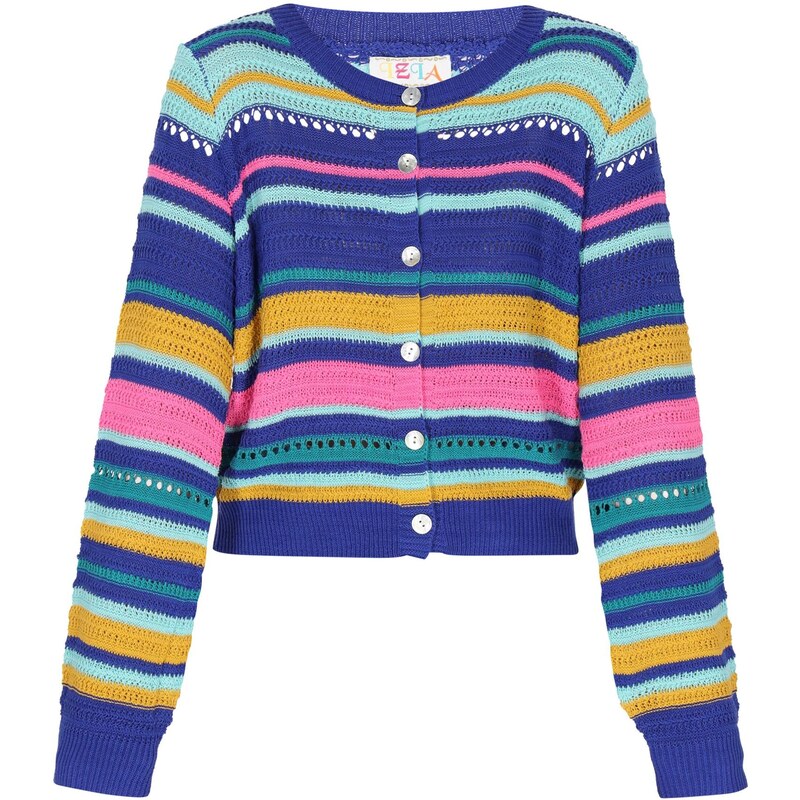 IZIA Kardigán kráľovská modrá / tmavožltá / petrolejová / mätová 65874991