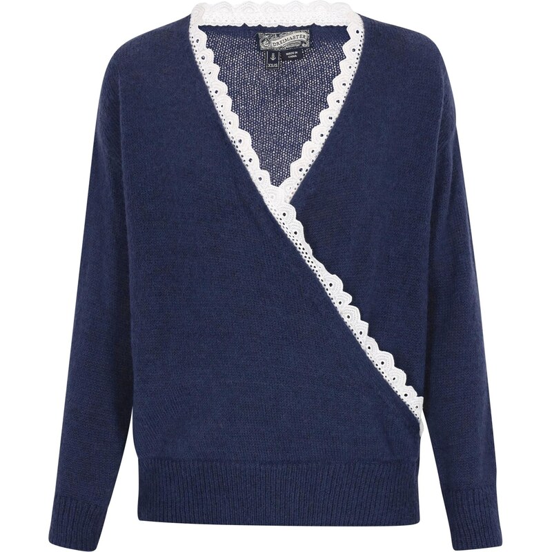 DreiMaster Vintage Sveter námornícka modrá / biela 65146339