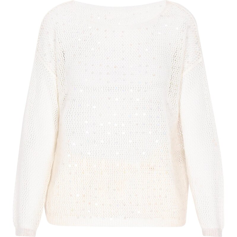 Usha Sveter Fashion Look šedobiela 65707038