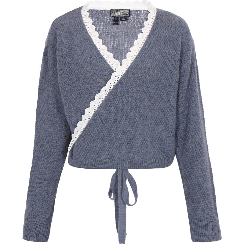 DreiMaster Vintage Kardigán čadičová / biela 65875052