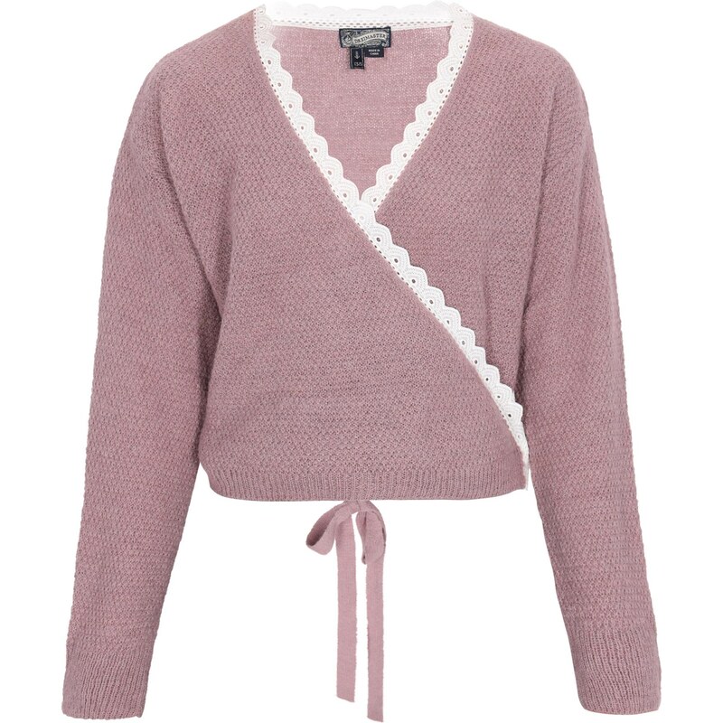 DreiMaster Vintage Kardigán staroružová / biela 65875057