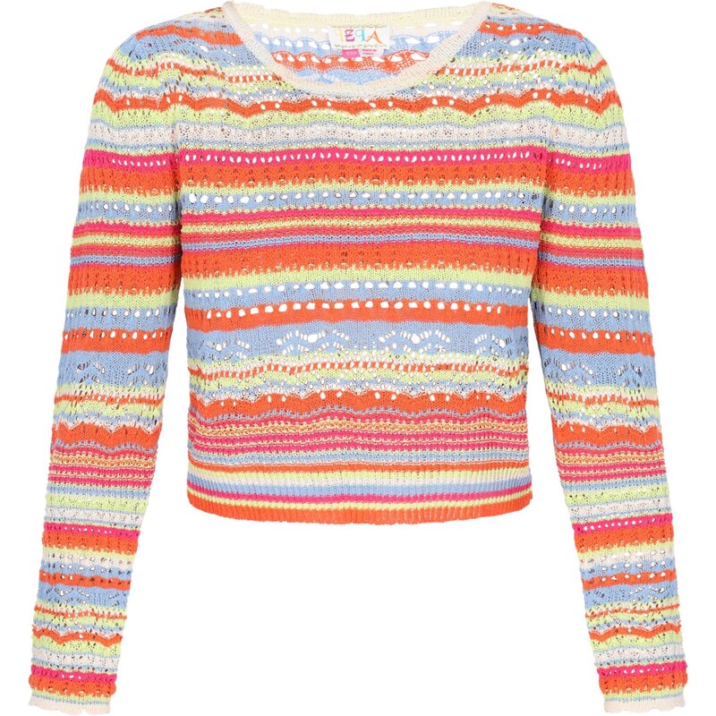 IZIA Sveter nebesky modrá / svetlozelená / oranžová / ružová 65875060