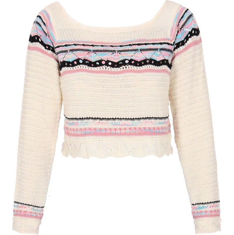 IZIA Sveter azúrová / ružová / čierna / šedobiela 65875067