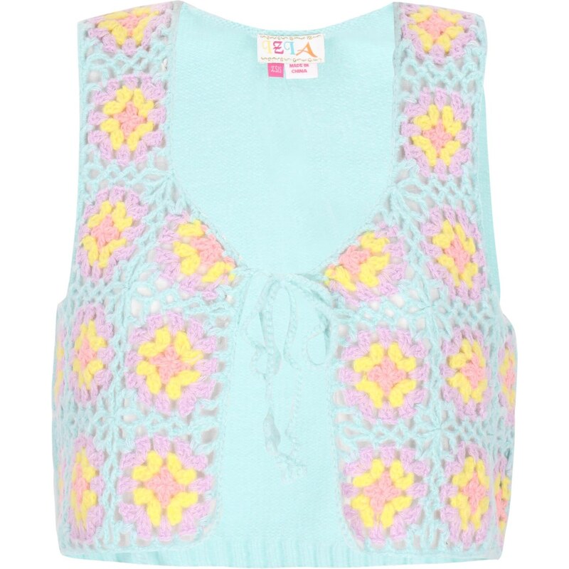 IZIA Pletená vesta tyrkysová / žltá / levanduľová / ružová 64333281