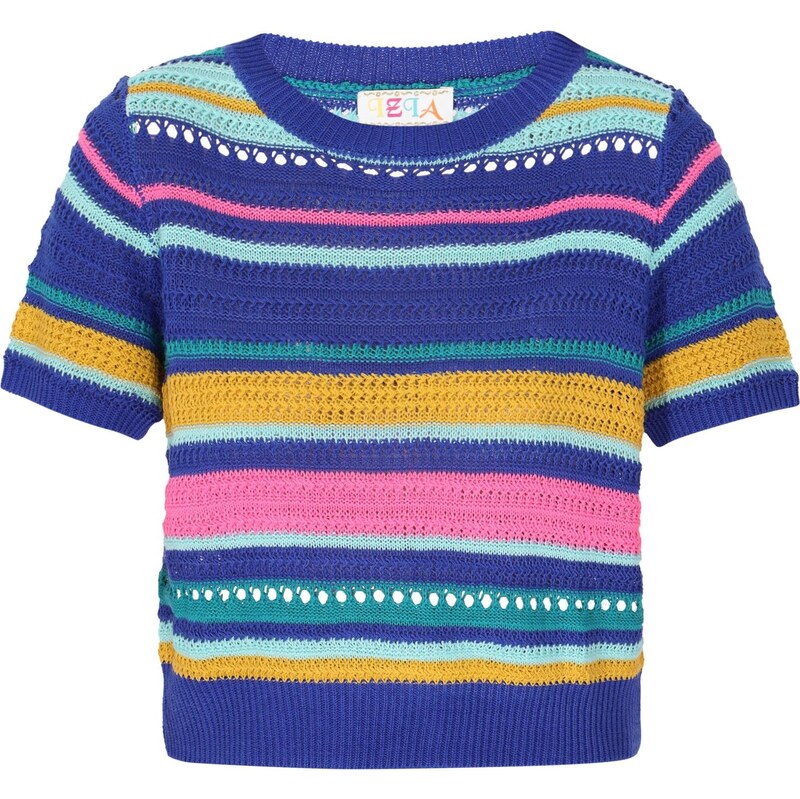 IZIA Sveter námornícka modrá / vodová / šafránová / svetloružová 65875082