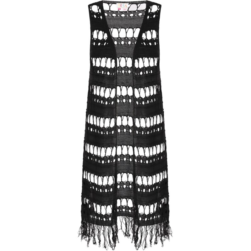 IZIA Pletená vesta čierna 64333282