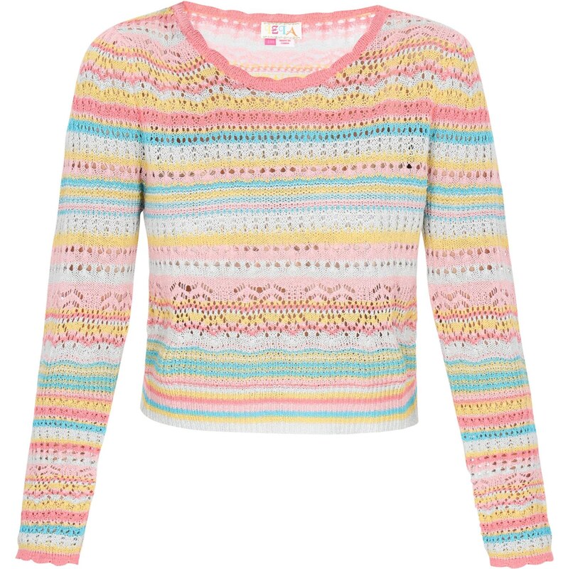 IZIA Sveter modrá / tyrkysová / ružová / biela 65875086