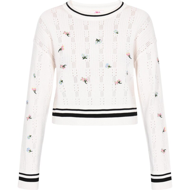 MYMO Sveter svetlozelená / ružová / čierna / biela 65875133