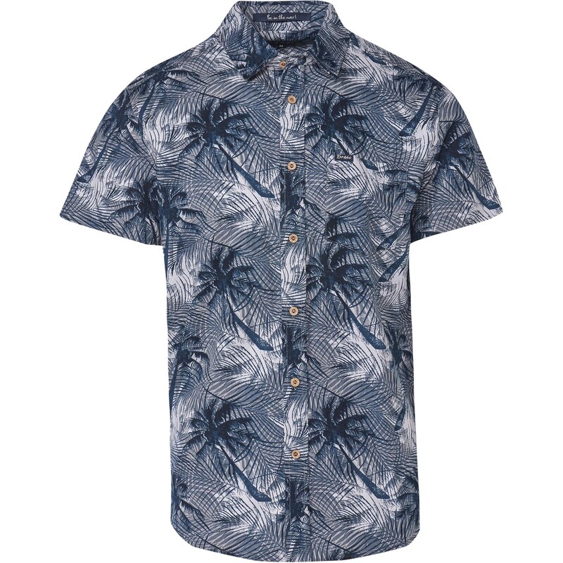 KOROSHI Košeľa námornícka modrá / opálová / svetlosivá 63874188