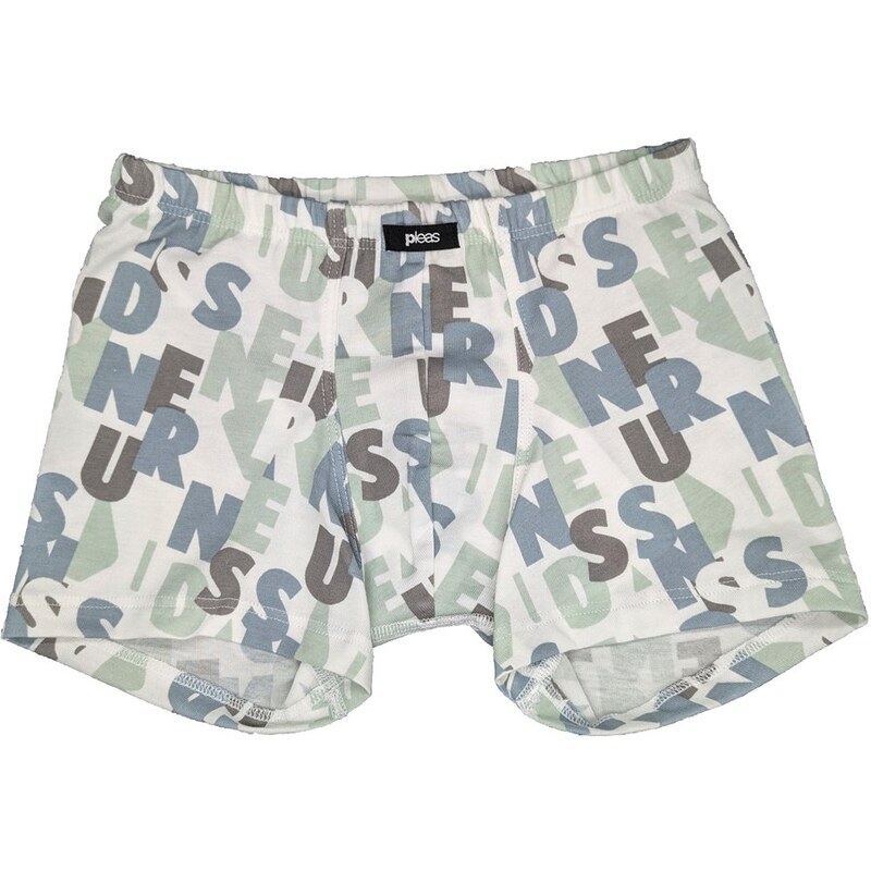 Chlapčenské boxerky Pleas | 182843-192| Biela s potlačou 63739724