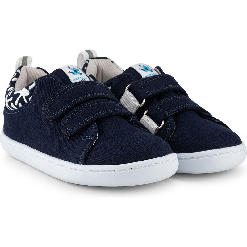 Hopfrög Kids Smart Walker Recycled Canvas Eco Navy Blue barefoot 63752891