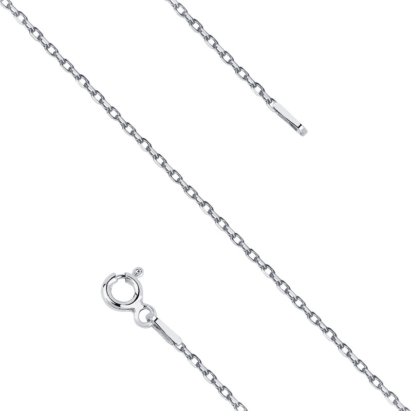 Olivie Strieborná rhodiovaná retiazka ROLO 50cm 2035 14271177