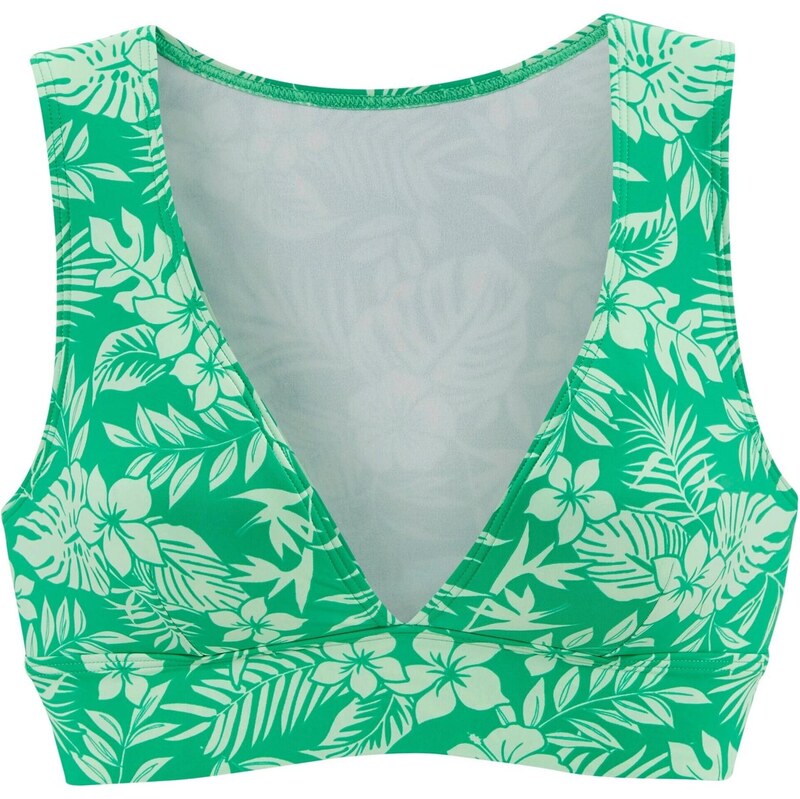 VENICE BEACH Bikinový top zelená / šedobiela 64472438