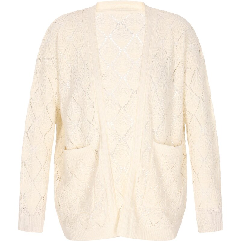 DreiMaster Vintage Kardigán Comfy biela ako vlna 65875063