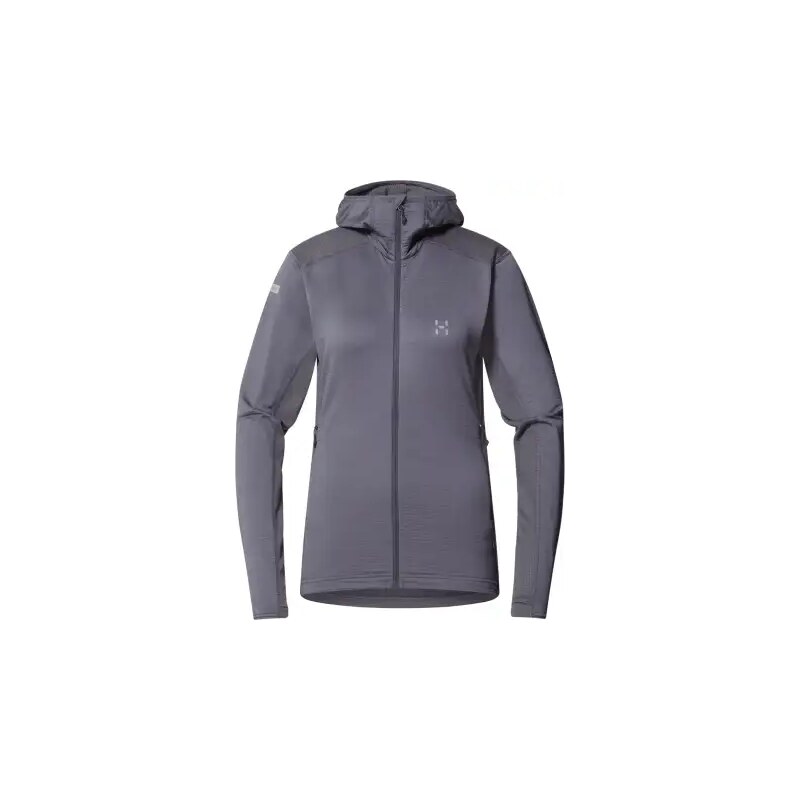 E-shop Haglöfs L.I.M Mid Multi Hood dámska mikina s kapucňou tmavosivá