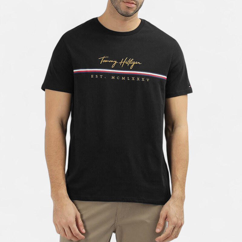 Pánské černé triko Tommy Hilfiger 56232 63746983