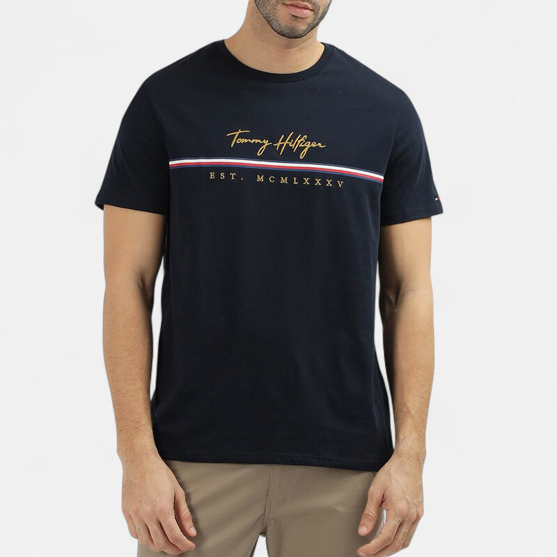 Pánské modré triko Tommy Hilfiger 56234 63746985