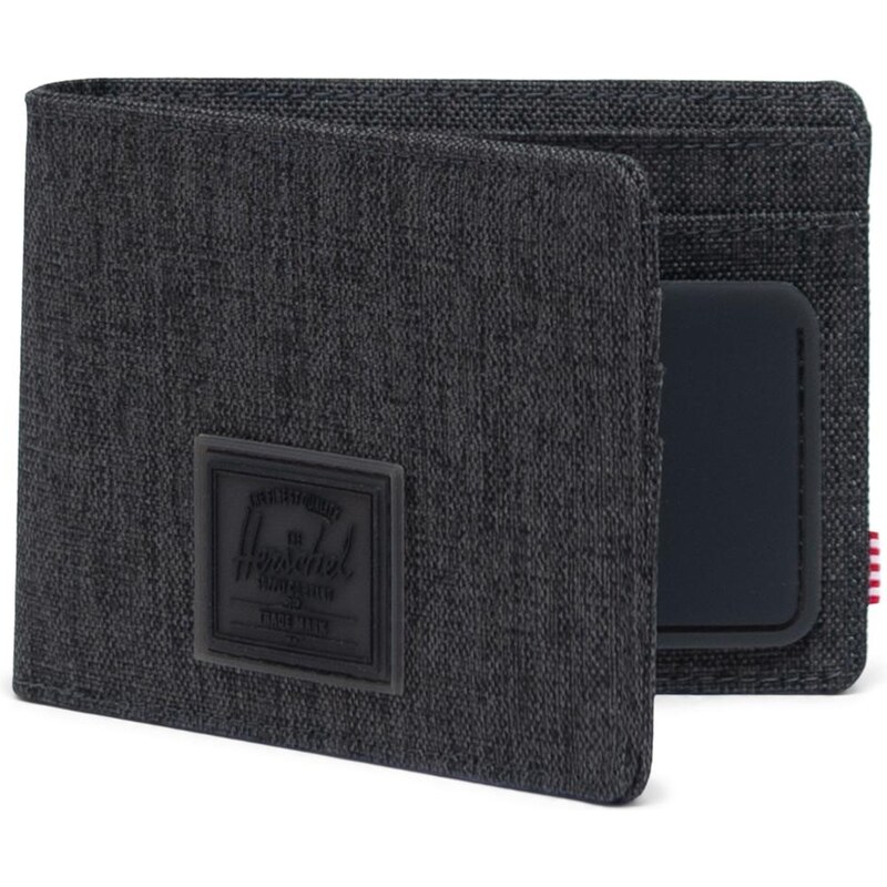 Herschel Roy Rubber RFID Black Crosshatch/Black 63751394