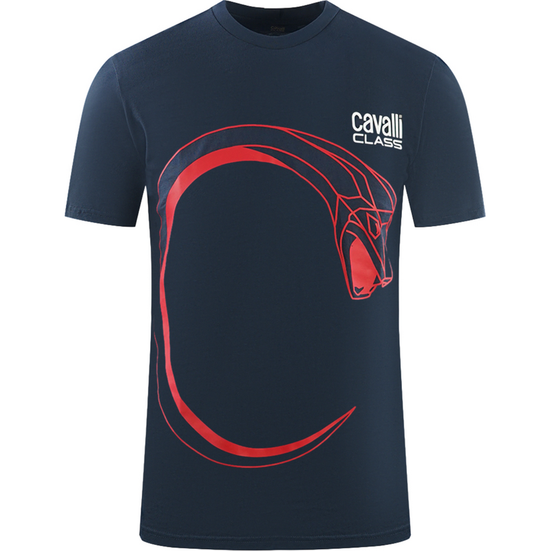CAVALLI CLASS Snake Navy Blue tričko 63752181