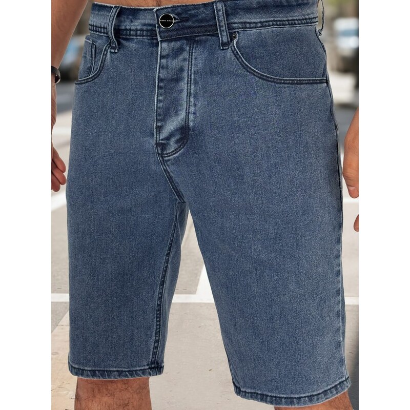 Dstreet Moderné tmavomodré rifľové kraťasy 63774255