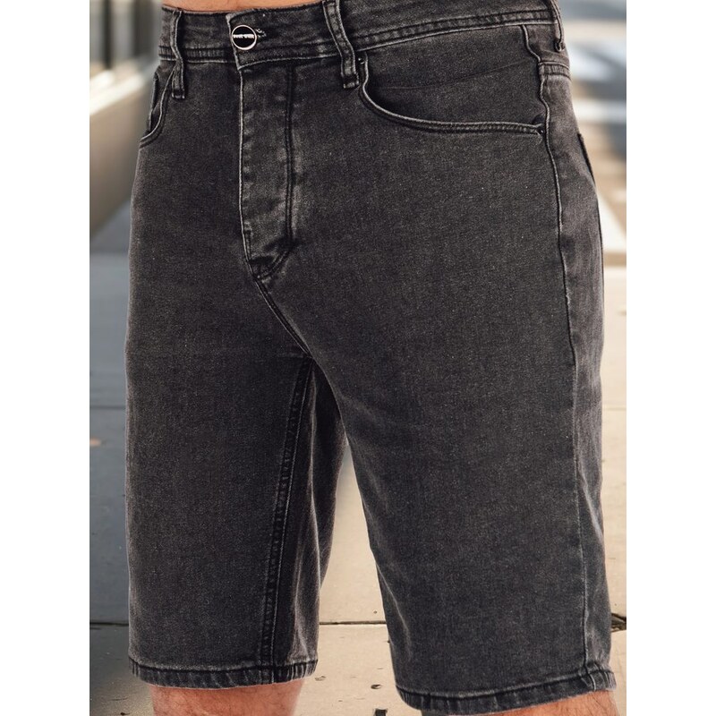 Dstreet Moderné čierne rifľové kraťasy 63774248