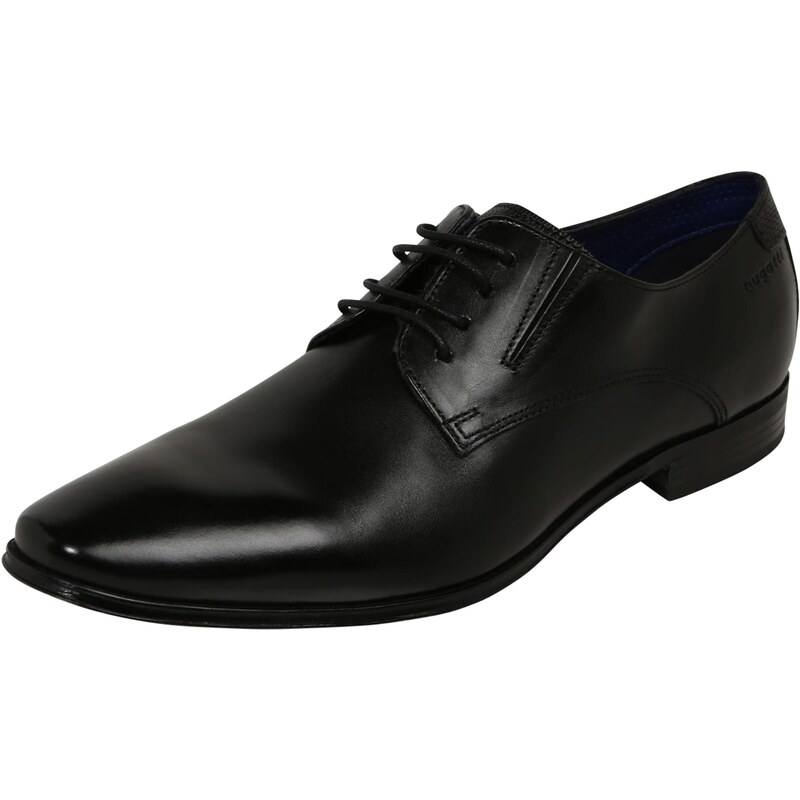 bugatti Šnurovacie topánky čierna 11571226