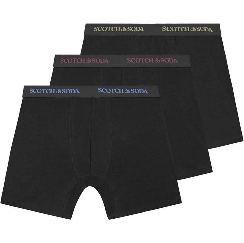 SCOTCH & SODA Boxerky zafírová / tmavožltá / grenadínová / čierna 66139263