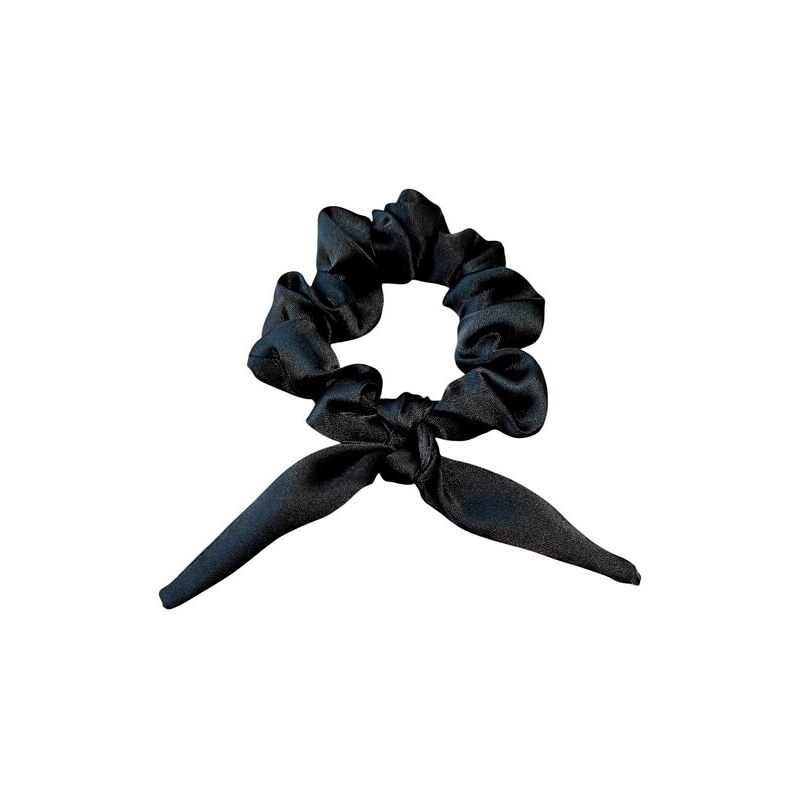 DKaren Saténová gumička do vlasov čierna 63762175