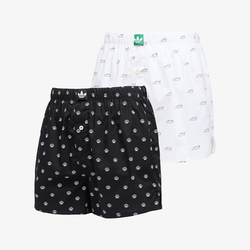 adidas Originals Trenírky adidas Woven Boxer 2-Pack Black/ White L 63762129