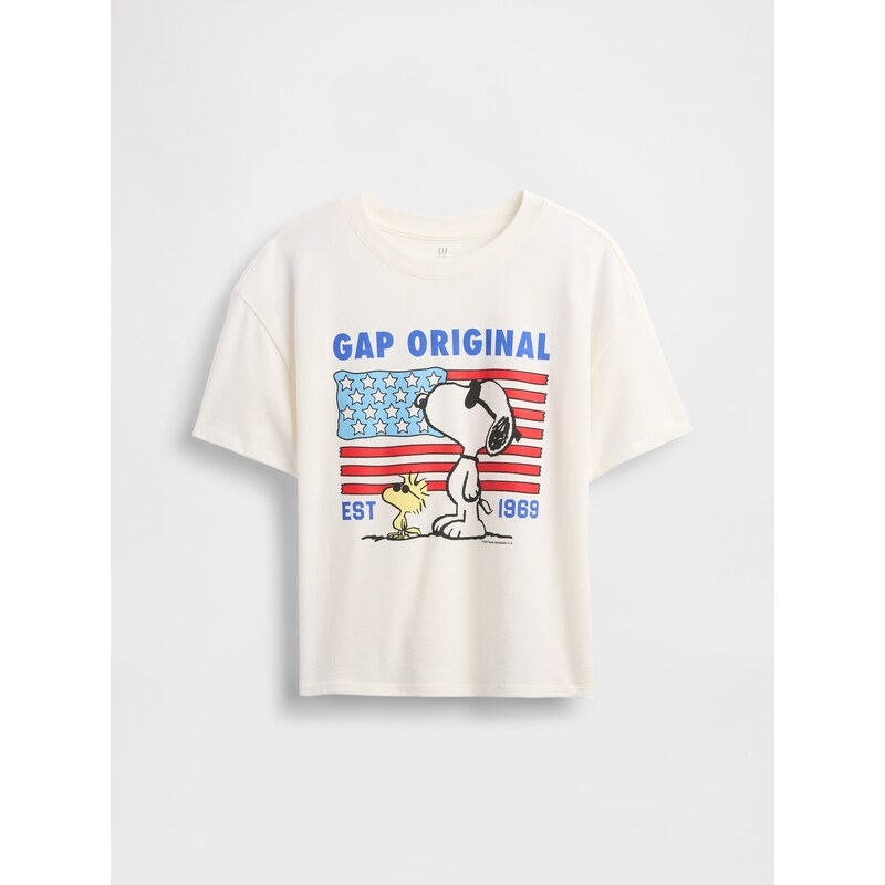 GAP Dievčenské tričko Gap & Peanuts Snoopy Americana 781879-00 66265596