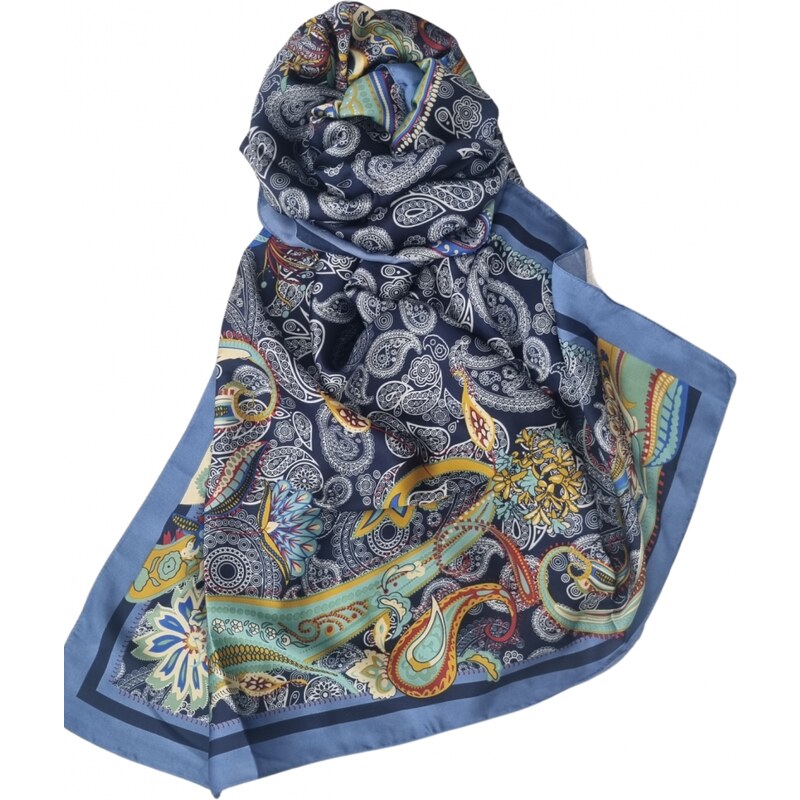 Katrins Fashion Hodvábny Dámsky elegantný šál 63763684