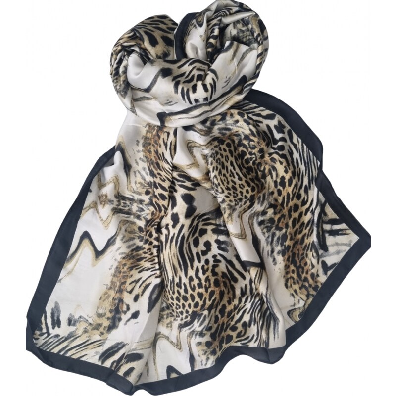 Katrins Fashion Hodvábny Dámsky elegantný šál 63763685