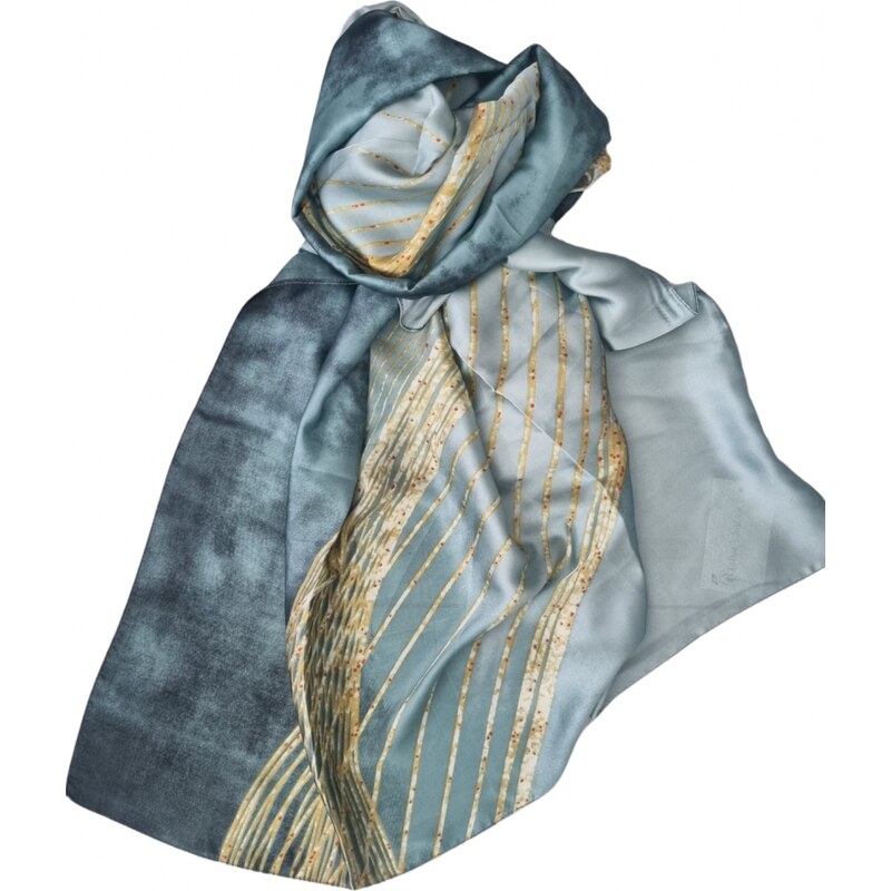 Katrins Fashion Hodvábny Dámsky elegantný šál 63763686