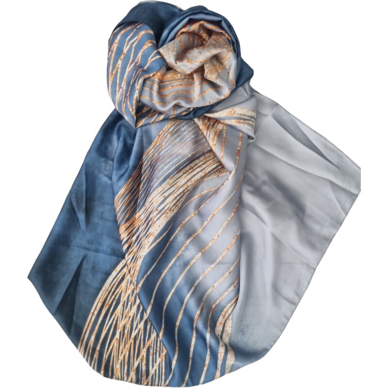 Katrins Fashion Hodvábny Dámsky elegantný šál 63763687