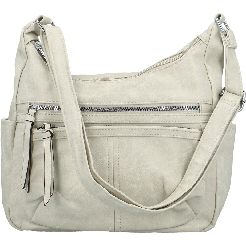 Dámska crossbody kabelka krémová - Firenze Fresia krémová 63763897