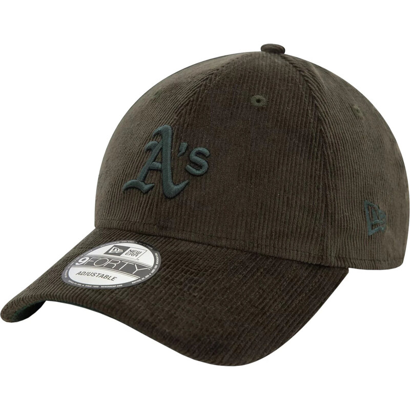 Tmavě zelená kšiltovka New Era 9FORTY Oakland Athletics MLB Cord Cap 65151941