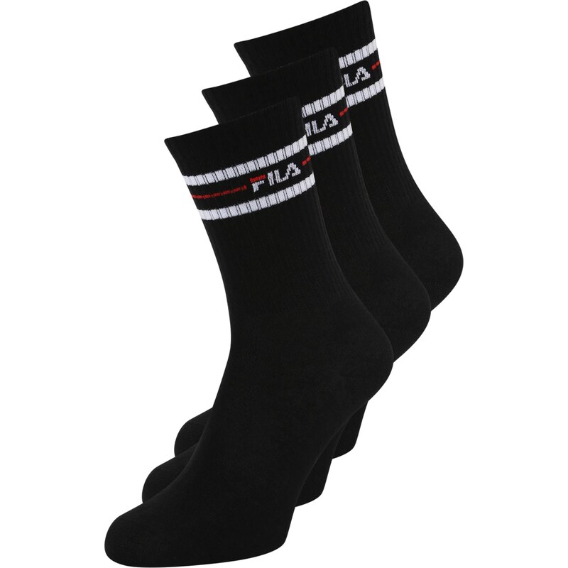 FILA Ponožky červená / čierna / biela 63768850