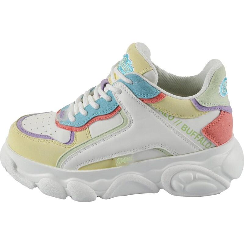 BUFFALO Nízke tenisky CLD Echo pastelovo modrá / marhuľová / biela 63768925